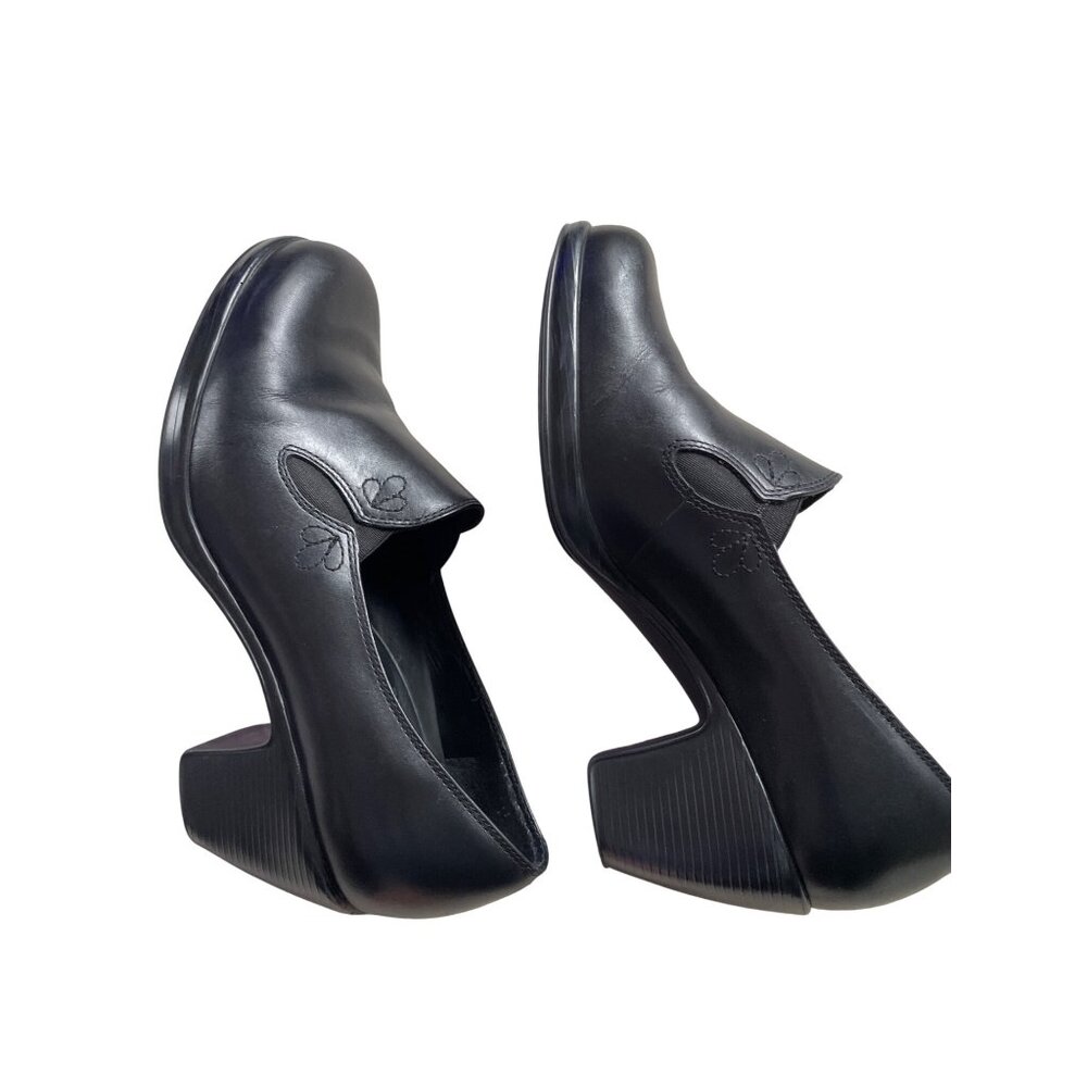 Dansko Women's 39 Bennett Leather Mary Jane Slip On Comfort Pump Black - Picture 5 of 7